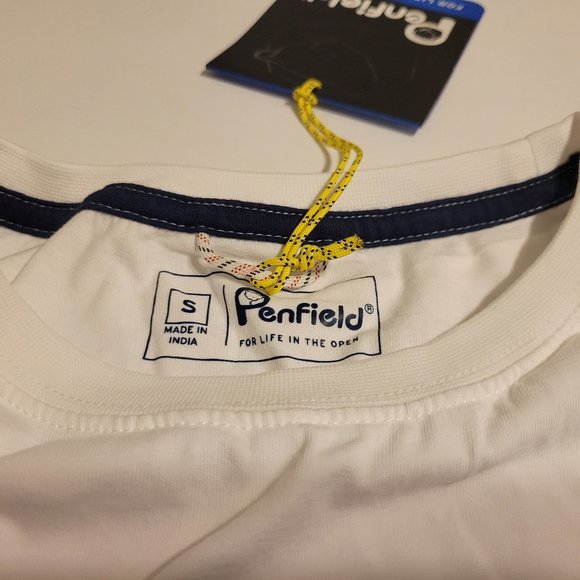 Penfield Men's Small Peak Short Sleeve T-Shirt White - Picture 3 of 5